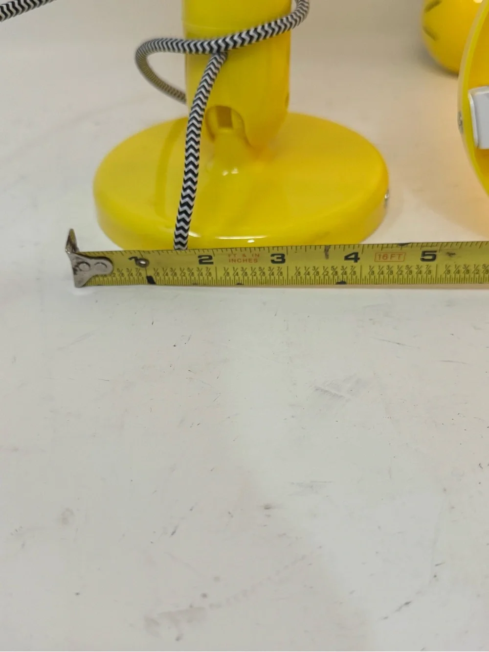 Vintage IKEA, yellow giraffe lamps set of 2 KRUX designed by Monica Mulder
